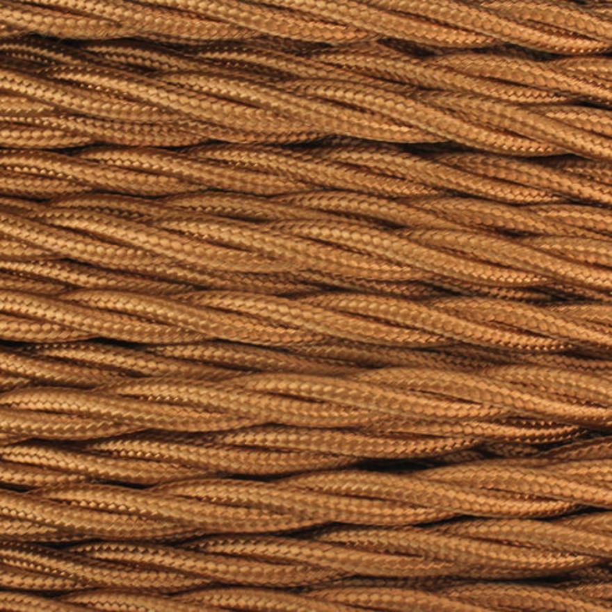 3 Core Braided Antique Gold Individually Twisted Cable 3 Core Braided Antique Gold Individually Twisted Cable