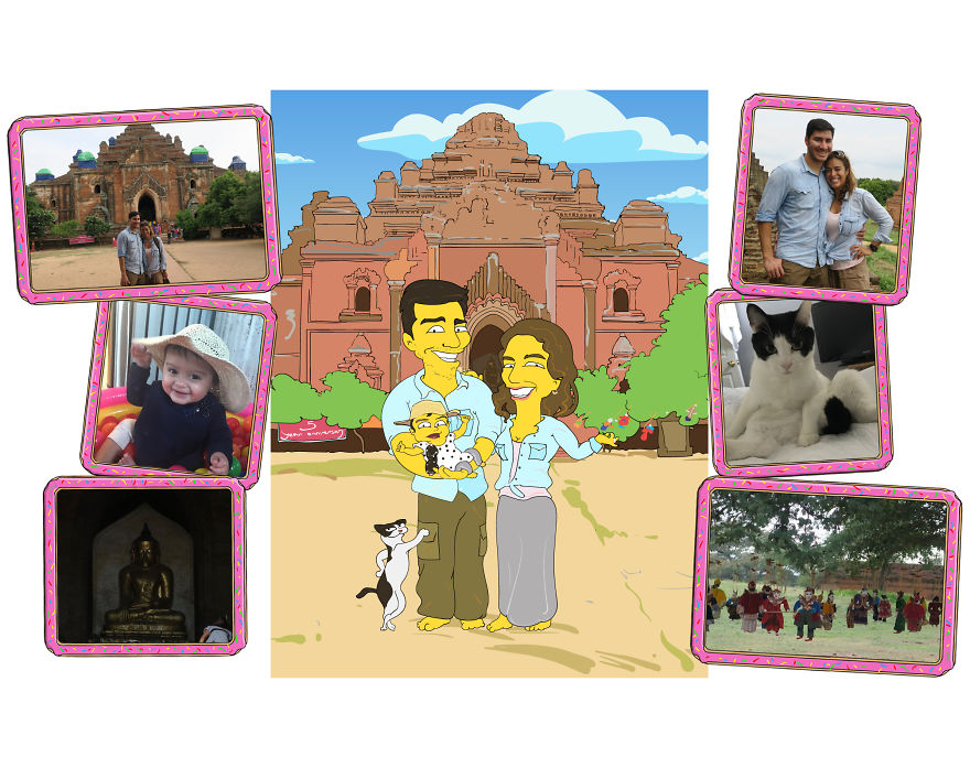Illustrator Creates Simpsonize Portrait Of Random People&rsquo;s Into Simpsons Characters.