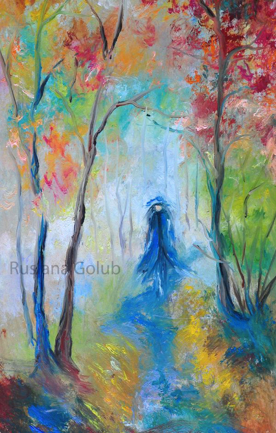 Autumn Paintings In Impressionist Style By Ruslana Golub