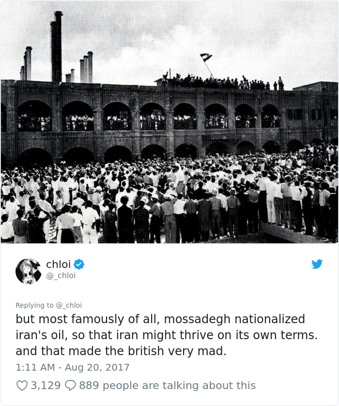 This Half-Iranian Twitter User Gives A Powerful Lesson To Those Americans Who Don't Know Their Own History