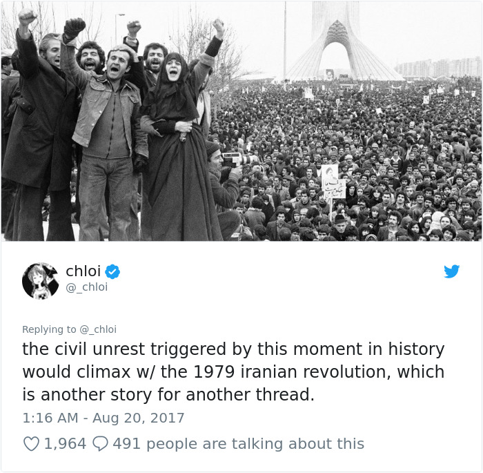 This Half-Iranian Twitter User Gives A Powerful Lesson To Those Americans Who Don't Know Their Own History
