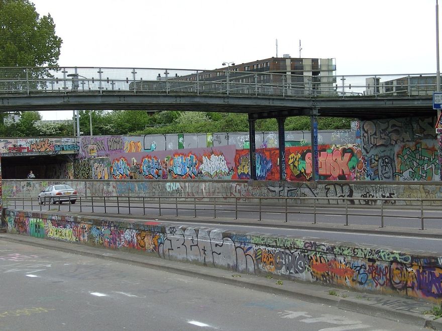 A Life Size Spray Paint Can Made Out Of Actual Solid Graffiti.