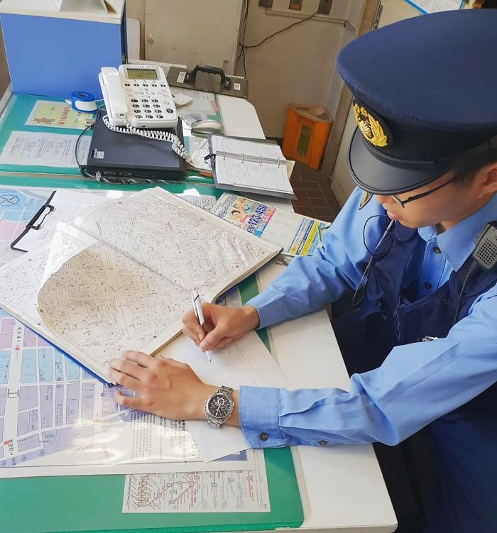 Went In To A Police Booth In Tokyo To Get Directions To A Place 3 Blocks Away, The Officer Made Me A Detailed Handdrawn Map To Make Sure I Find It... Just Wow!