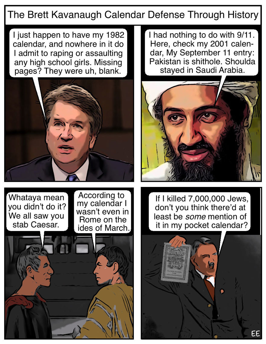 How Has Brett Kavanaugh Hijacked My "Donald Trump Strips" Comic Lately?