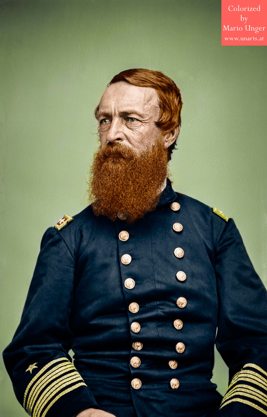 US Civil War Admiral David Dixon Porter CA 1860