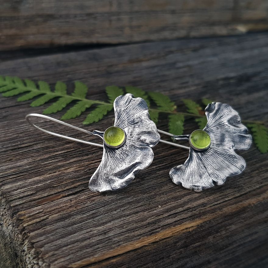 I Make Leaf Jewelry From Sterling Silver