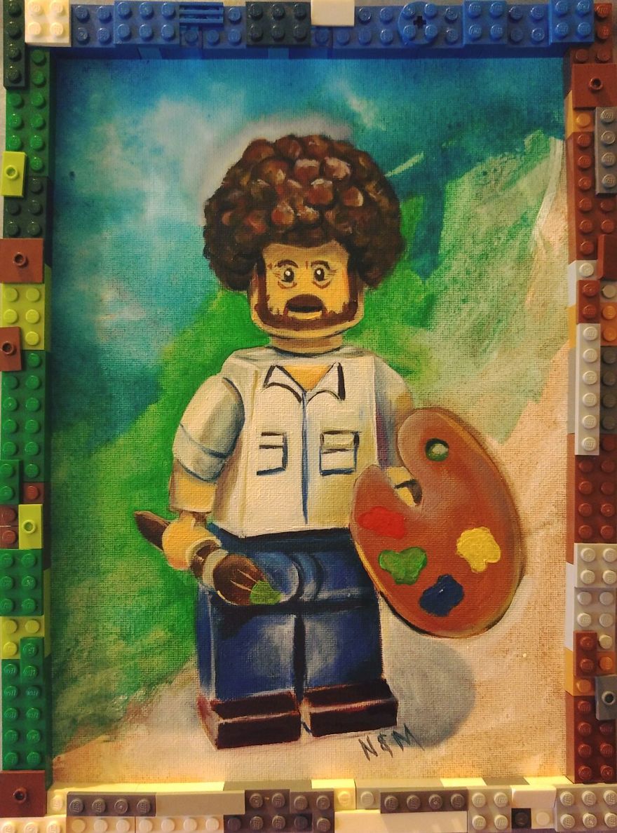 Bob Ross Lego