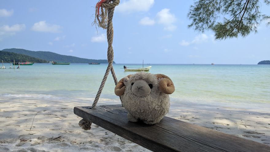 Chilling Out On The Beach In Koh Rong Samloem, Cambodia