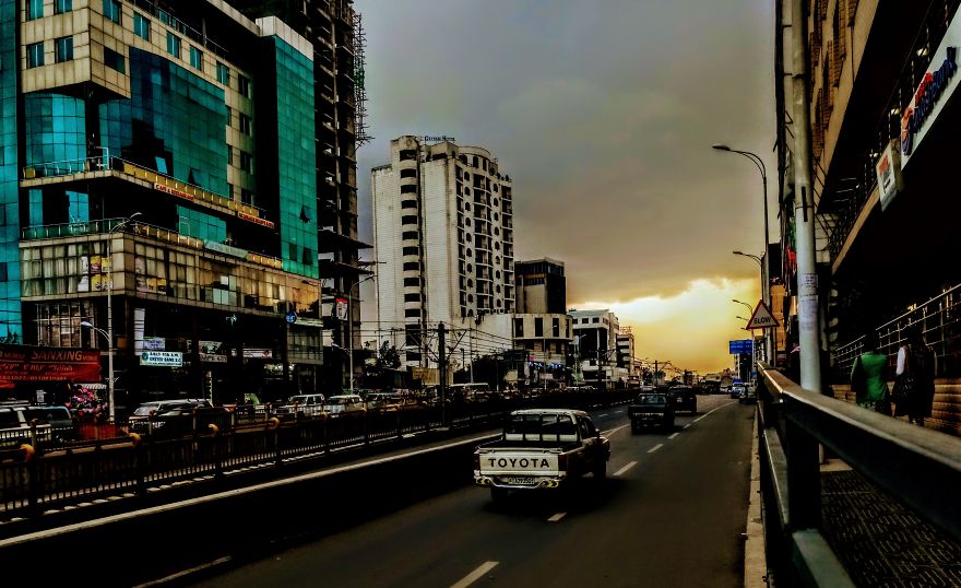 Awaken City Sreets Of (Addis Ababa) By Mobilography