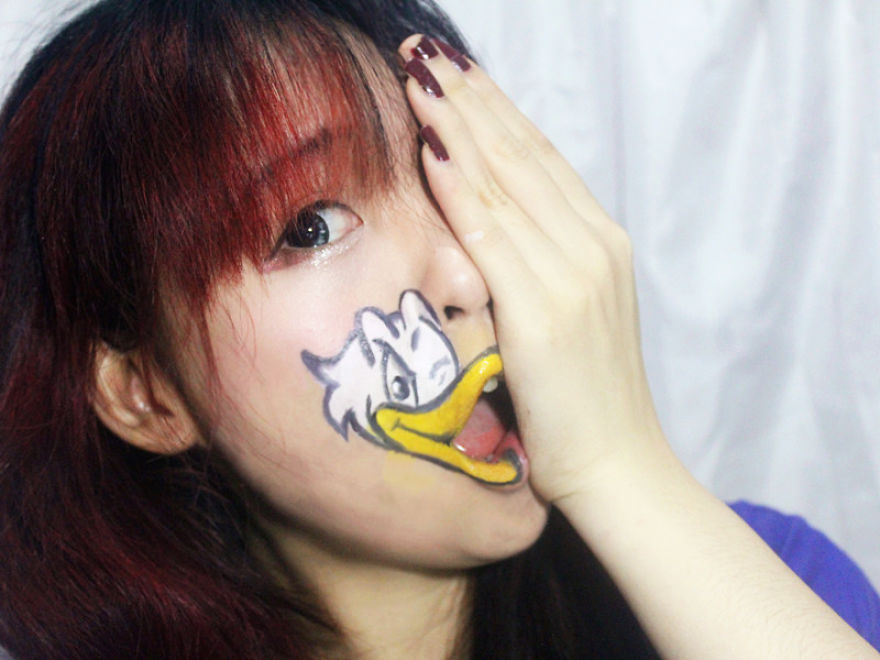 I've Painted My Mouth Into Various Childhood Character! And The Result Will Remind You About Your Beautiful Childhood Memories