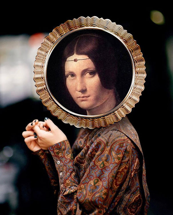 Art Frame Design Portraits Imagine Female Characters In Classical Art In Our Contemporary World
