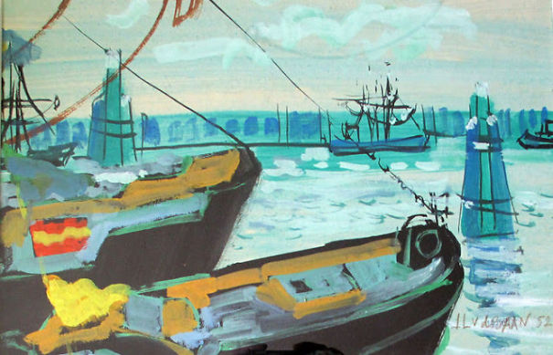 Jan Lucas Van Der Baan, Harbor Of Zoutkamp
01 Classic Works Of Art, Marine Paintings - With Footnotes, #137