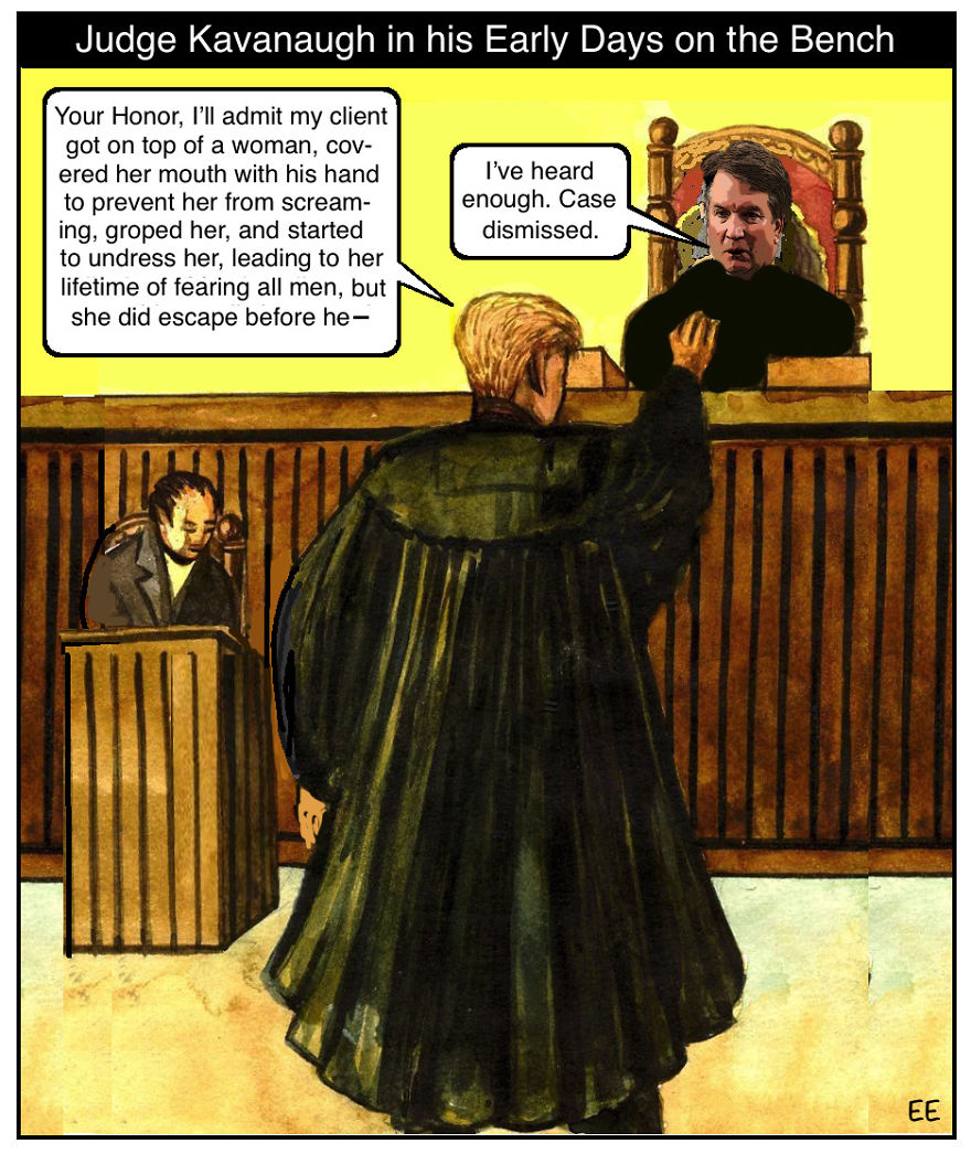 How Has Brett Kavanaugh Hijacked My "Donald Trump Strips" Comic Lately?