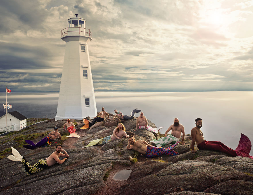 Bearded Newfoundland Men Transform Into Fabulous Mermen For Charity Bearded Newfoundland Men Transform Into Fabulous Mermen For Charity