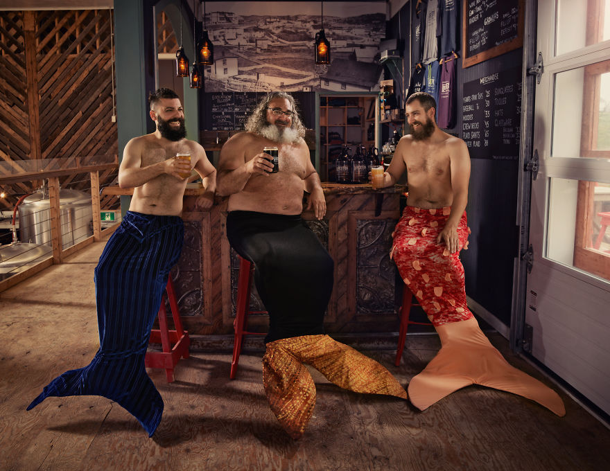 Bearded Newfoundland Men Transform Into Fabulous Mermen For Charity Bearded Newfoundland Men Transform Into Fabulous Mermen For Charity