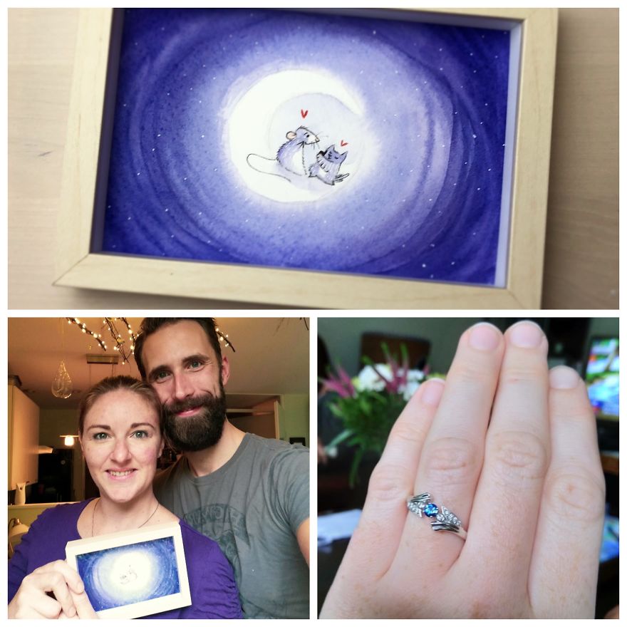 My Painting Helped Him Propose To The Love Of His Life! My Painting Helped Him Propose To The Love Of His Life!