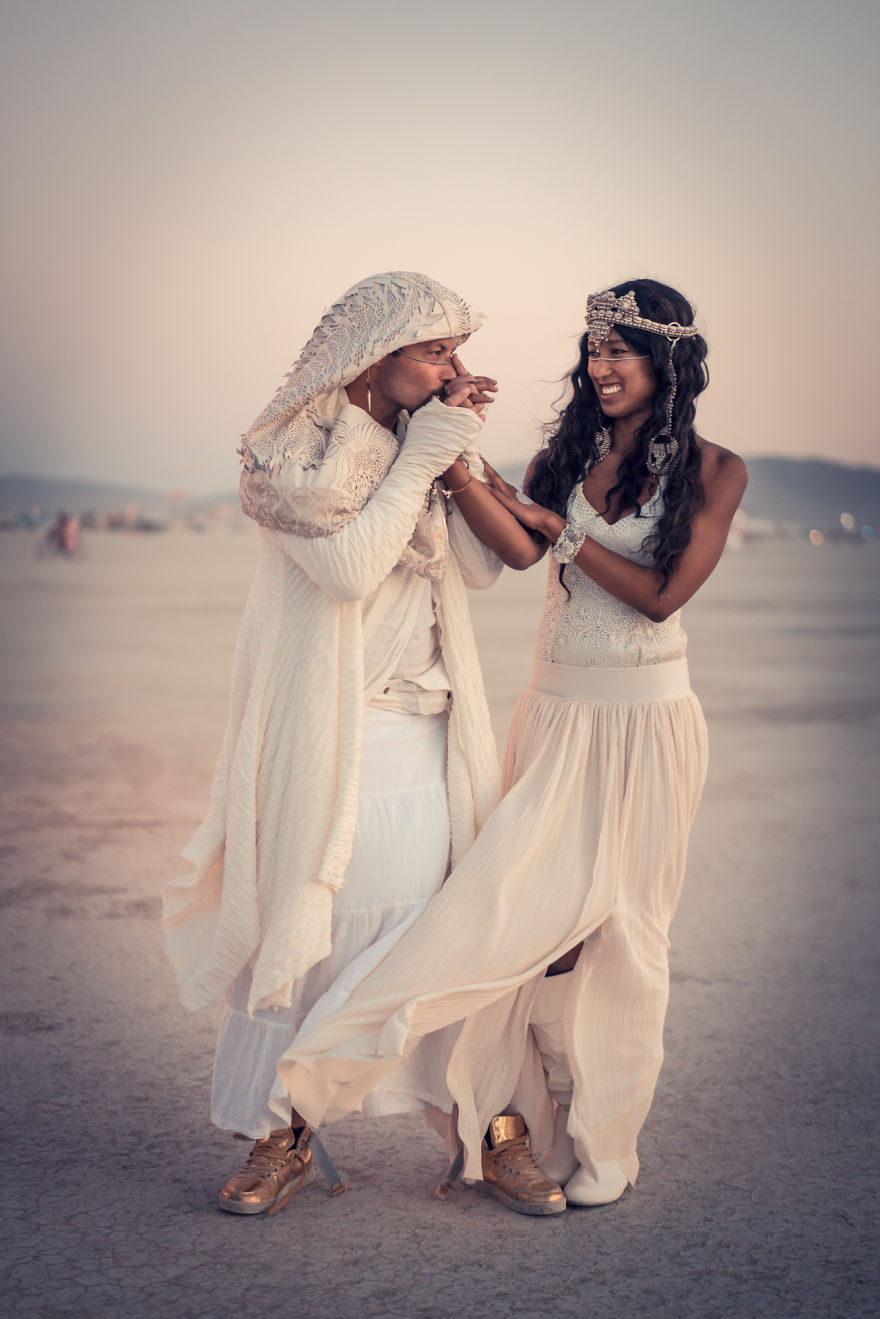 Nos casamos en el Burning Man de 2018 y fue mágico