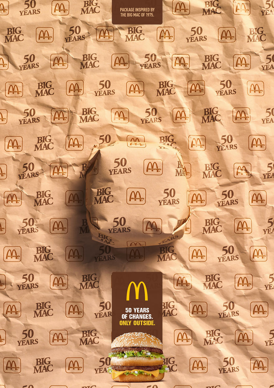 Packed In History: The 50 Years Of The Big Mac Narrated With Its Packaging