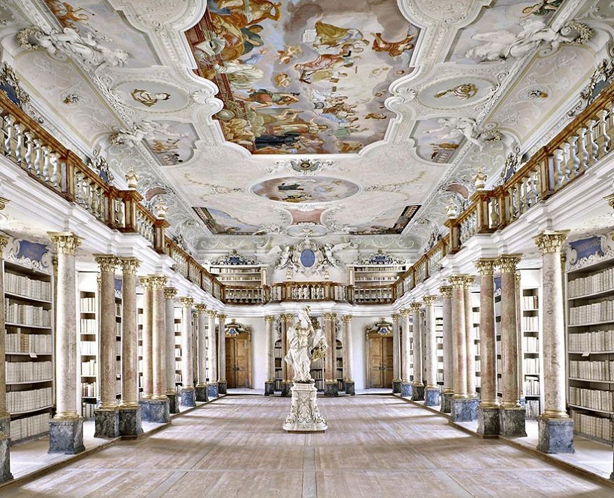 Ottobeuren Abbey Library, Ottobeuren, Germany
