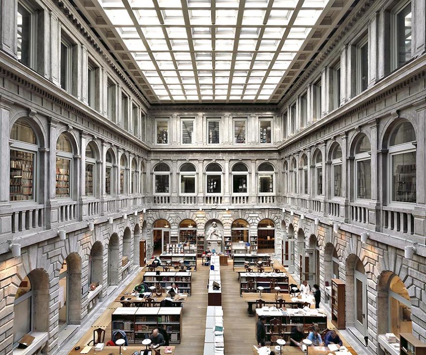 National Library Of St Mark's, Venice, Italy