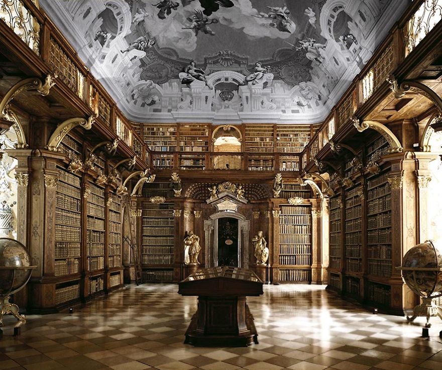 Melk Abbey Library, Melk, Austria