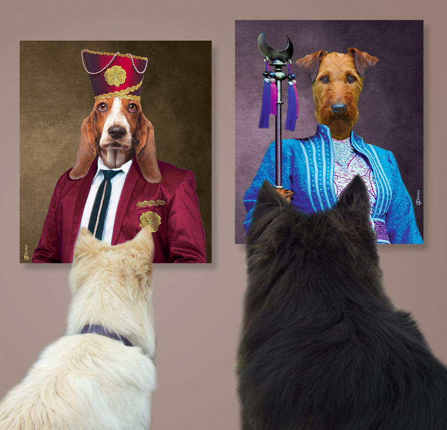 Pittsburgh based artist creates collection of fine art for refined dogs 5b8dabd38cf54  880 - Artista cria coleção de Belas Artes para "cães refinados"