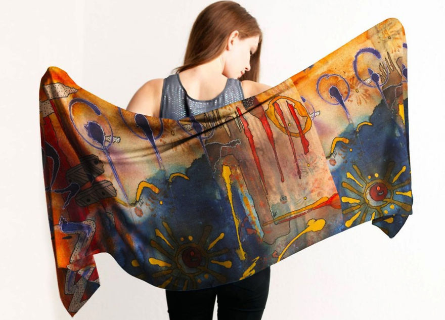 Wear Your Art On A Scarf (Or A Bag, Or...)