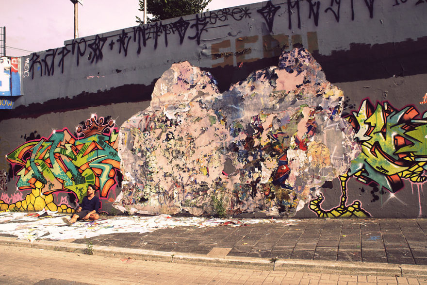 A Life Size Spray Paint Can Made Out Of Actual Solid Graffiti.