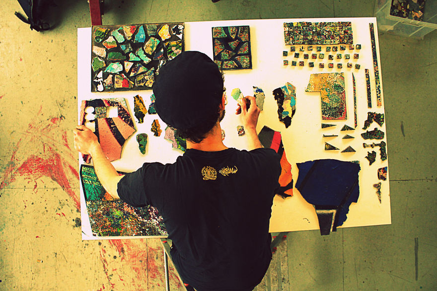 A Life Size Spray Paint Can Made Out Of Actual Solid Graffiti.