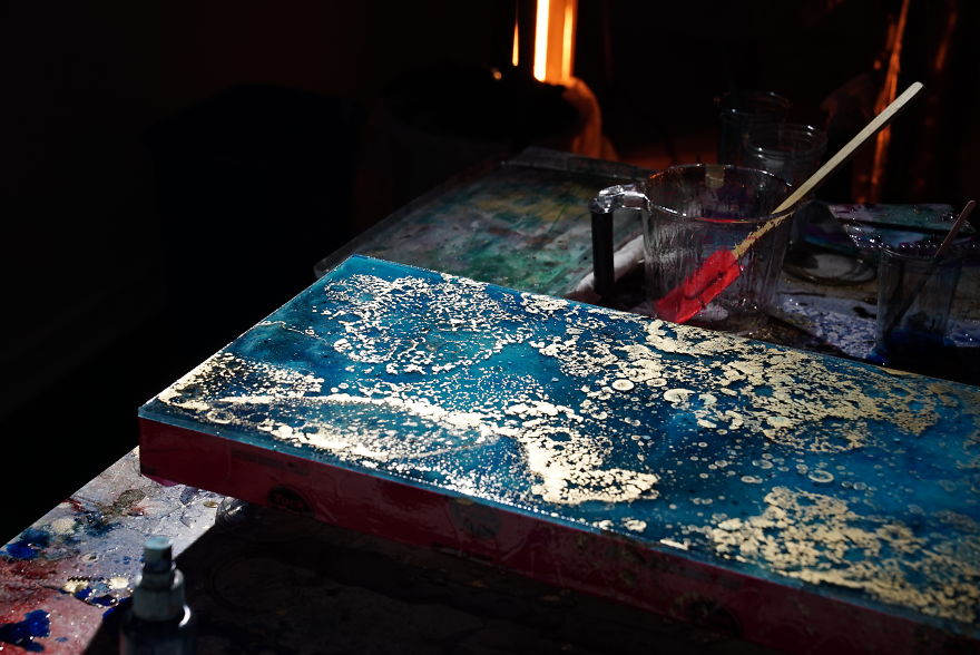 Watch This Artist Set Her Paintings On Fire