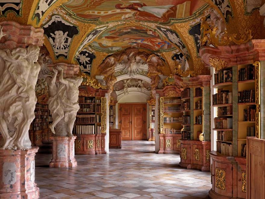 Metten Abbey Library, Metten, Germany