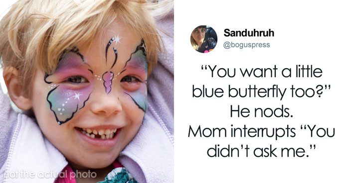 Clown Shames A Mother Who Wouldn’t Let Her Son Get A Butterfly Painted On His Face But Instead Asked For Skull And Crossbones
