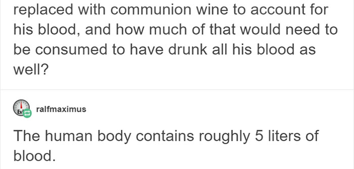 Someone On Tumblr Calculated How Much Communion Wafer Makes Up A Whole Jesus And It Will Crack You Up