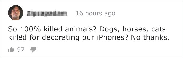 Pro-Vegan Guy Attacks iPhone Case Makers For Killing Animals To Make Cases, And Company's Reply Goes Viral