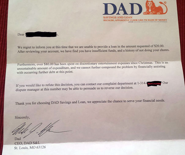 Our 6-Year-Old Asked Dad For An Advance On His Allowance For A Toy. This Is The Response He Got