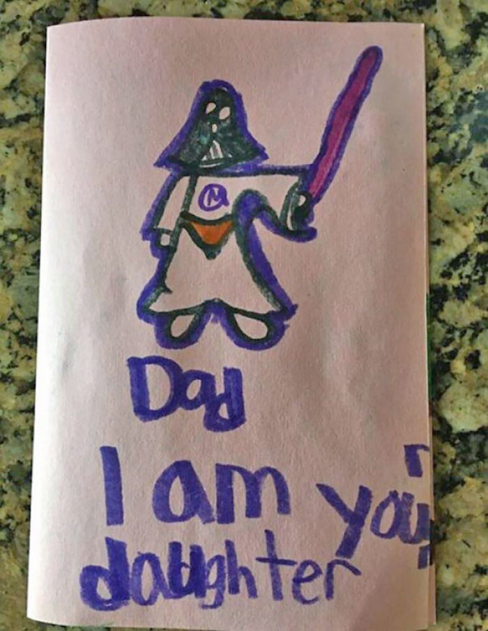My Friend's Daughter Made Him A Birthday Card