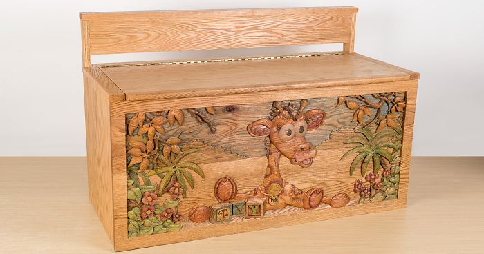 I Hand Carved Two Wooden Toy Boxes For Twins Designed Based On Their  Favorite Toys | Bored Panda