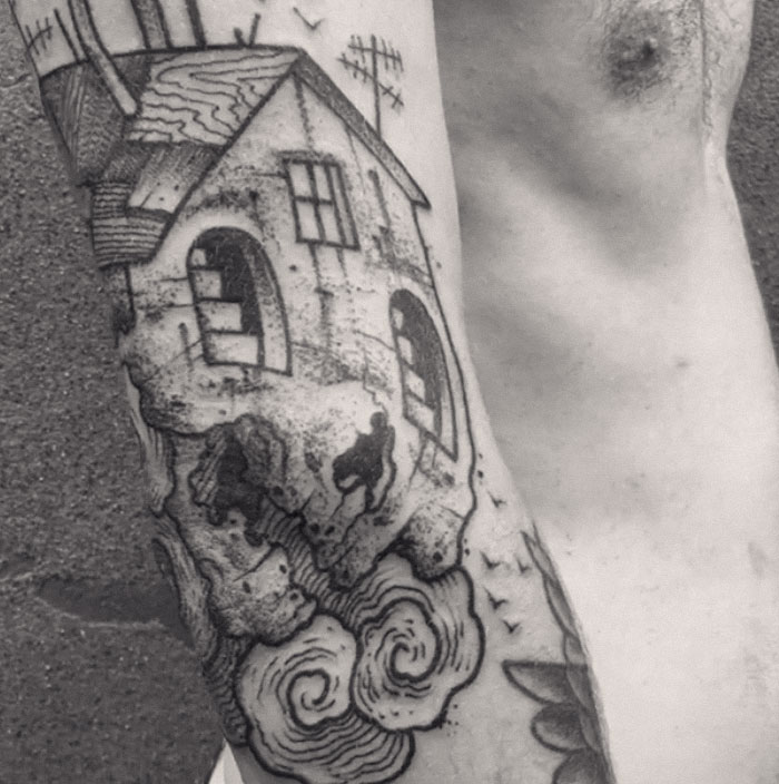 10+ Tatuajes Geniales Que Revelan Todo Su Esplendor Solo Cuando Extiendes Tus Piernas O Brazos