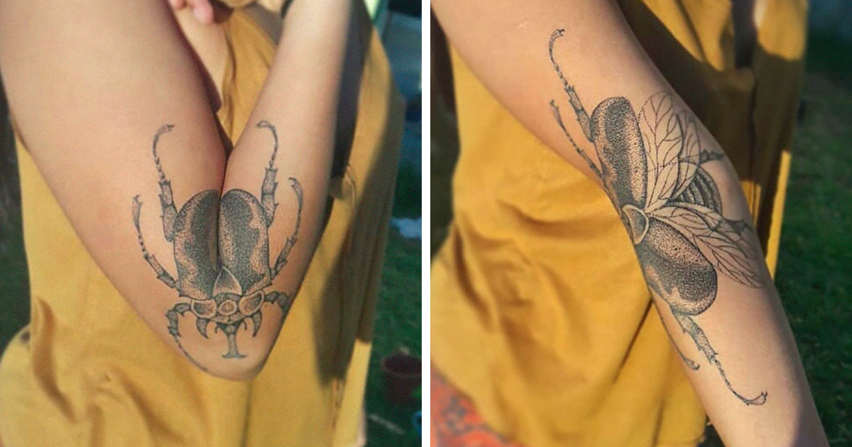 These Tattoos Reveal Themselves Only If You Extend Your Arms | Bored Panda