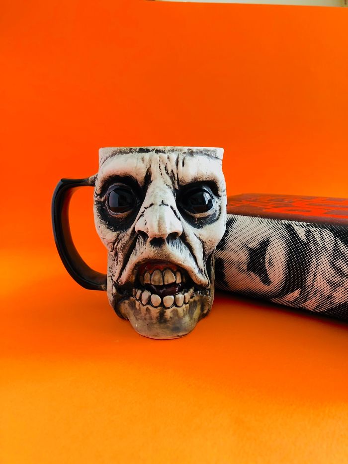 Custom Glazed Horror Concept Coffee Mugs.