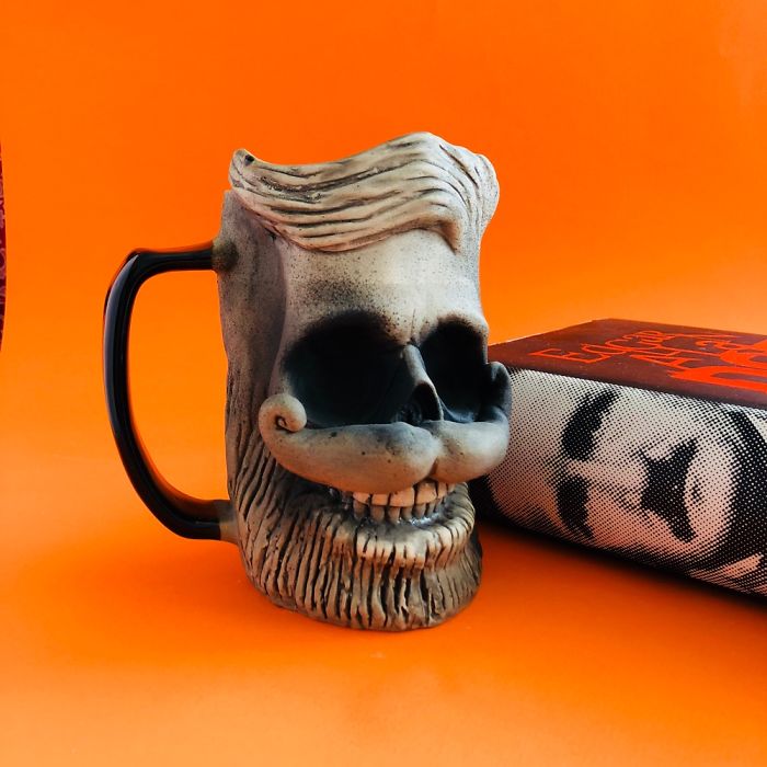 Custom Glazed Horror Concept Coffee Mugs.