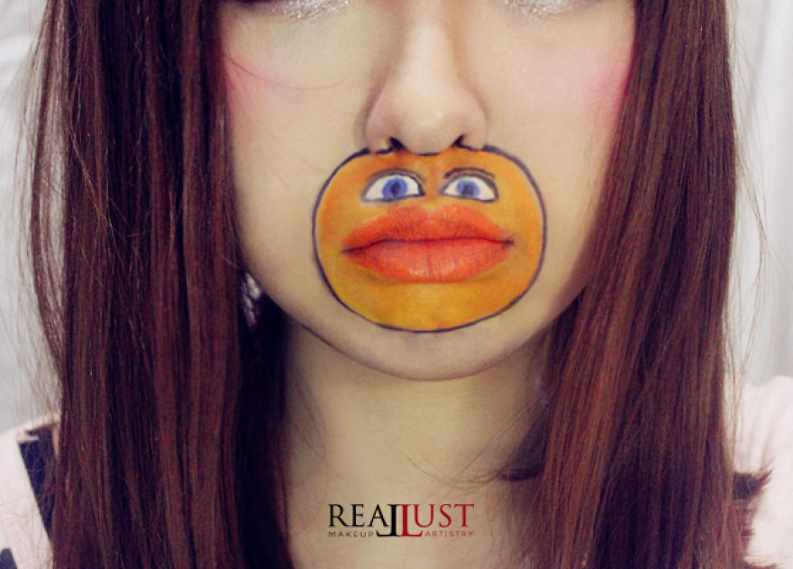 I've Painted My Mouth Into Various Childhood Character! And The Result Will Remind You About Your Beautiful Childhood Memories