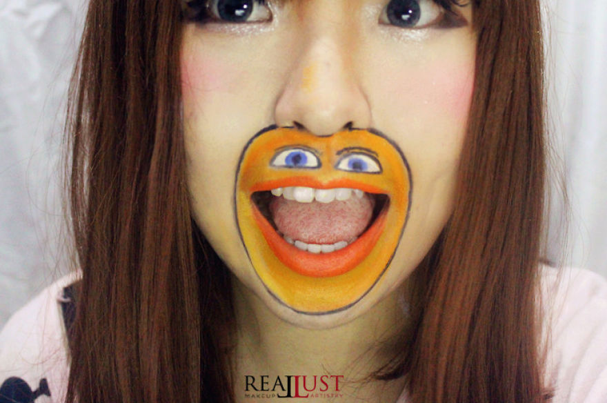I've Painted My Mouth Into Various Childhood Character! And The Result Will Remind You About Your Beautiful Childhood Memories