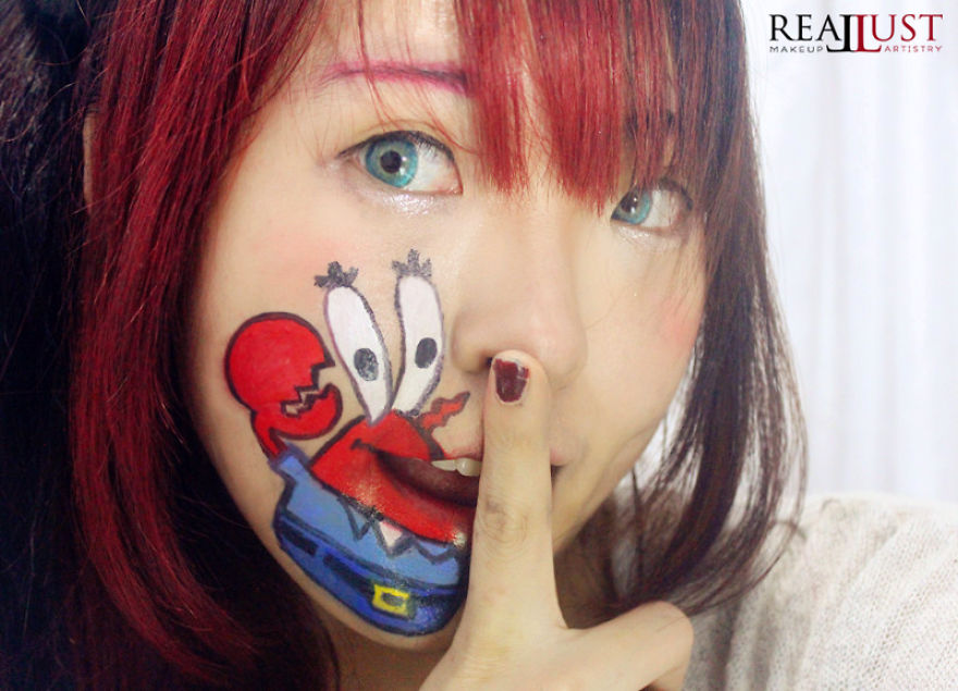 I've Painted My Mouth Into Various Childhood Character! And The Result Will Remind You About Your Beautiful Childhood Memories