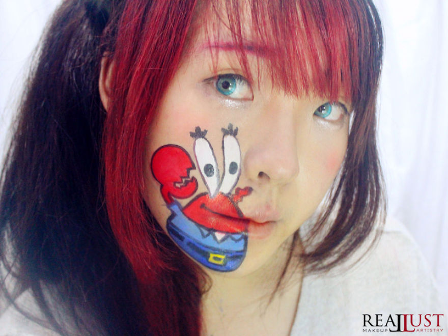 I've Painted My Mouth Into Various Childhood Character! And The Result Will Remind You About Your Beautiful Childhood Memories