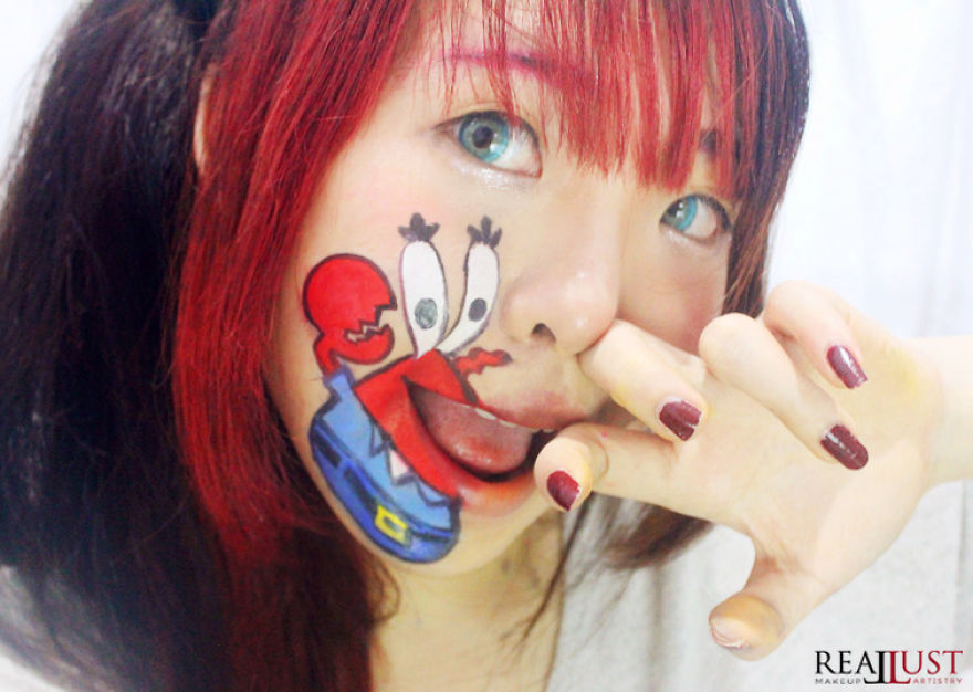 I've Painted My Mouth Into Various Childhood Character! And The Result Will Remind You About Your Beautiful Childhood Memories