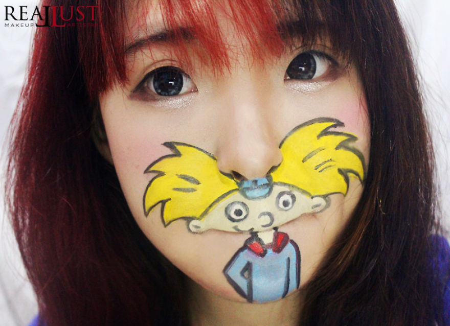 I've Painted My Mouth Into Various Childhood Character! And The Result Will Remind You About Your Beautiful Childhood Memories