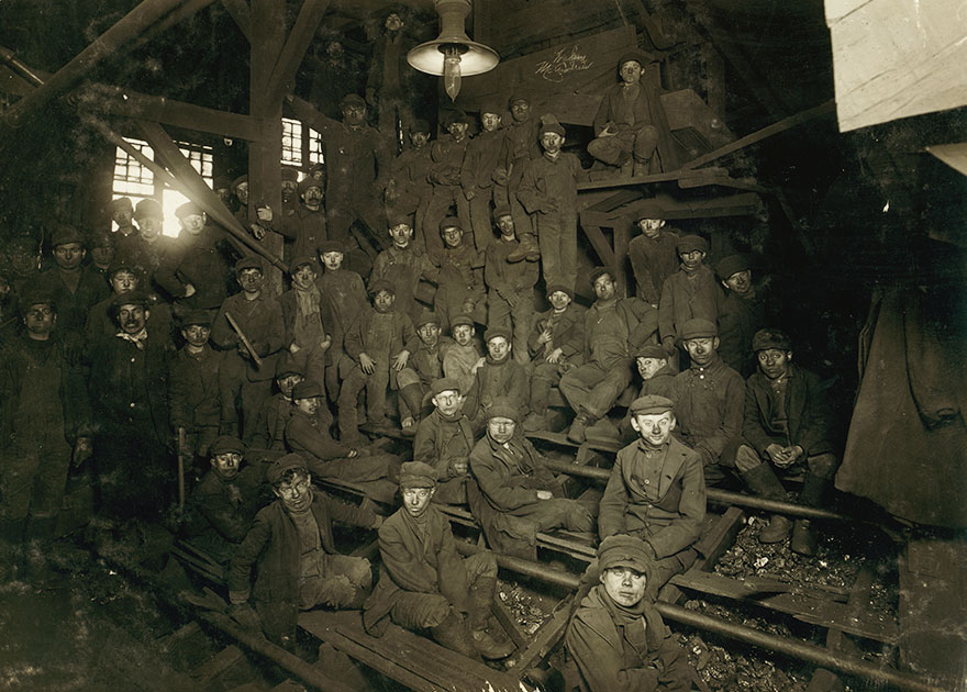 En förmiddag i kolgruvan The Ewen Breaker, Pennsylvania Coal Co.