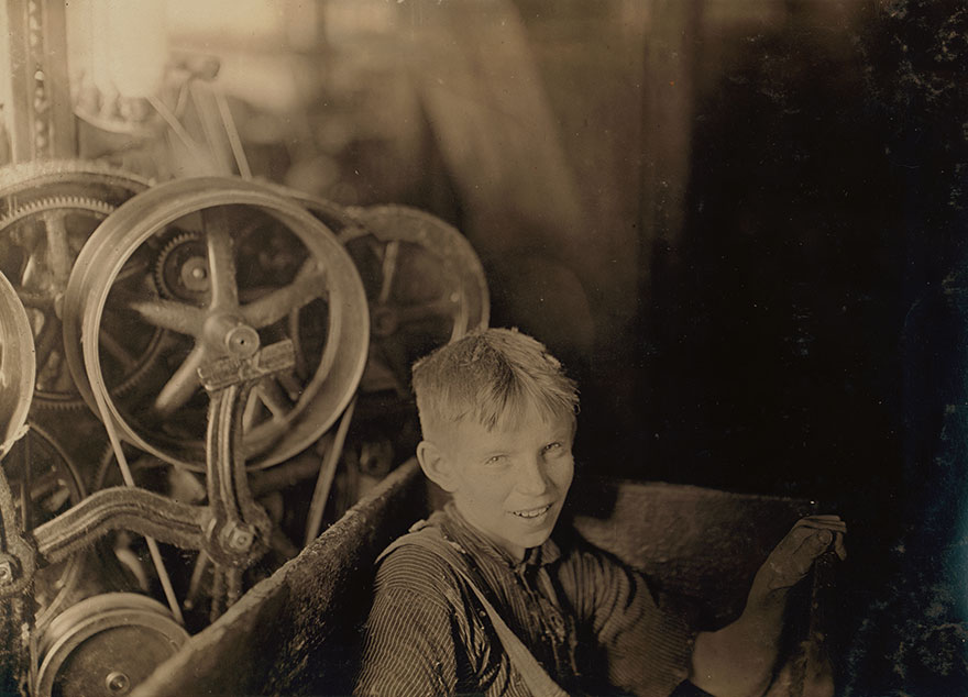 One Of The Young Spinners In The Quidwick Co. Mill. Anthony, R. I. (A Polish Boy Willie) Who Was Taking His Noon Rest In A Doffer-Box. Location: Anthony, Rhode Island