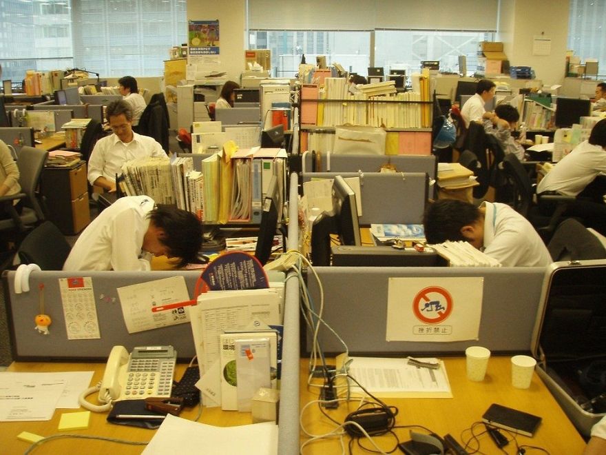 Sleeping At Work Is An Ordinary And Socially Acceptable Phenomenon In Japan